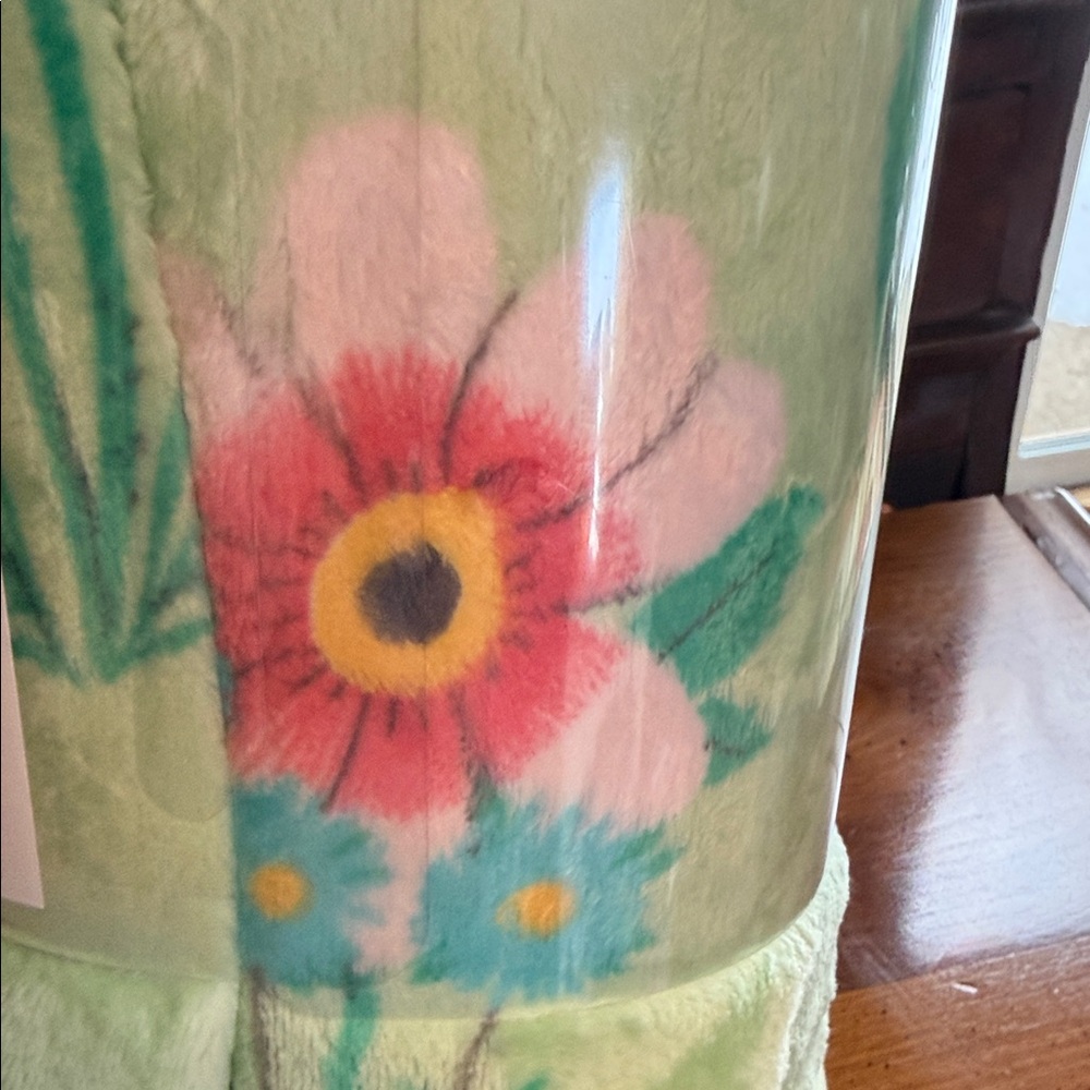 The Big One Multicolor Plush Throw-Floral print - Picture 5 of 9